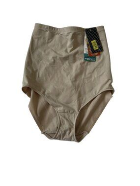 High Waist Brief XL Nylon/Spandex TC Intimates Beige Extra Firm Control